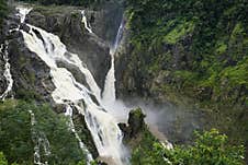 Cascading Waterfall At Barron Falls Cairns Australia Royalty Free Stock Images