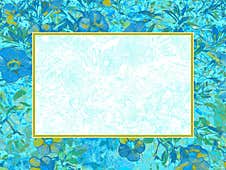 Blue Flowers Frame Royalty Free Stock Photos