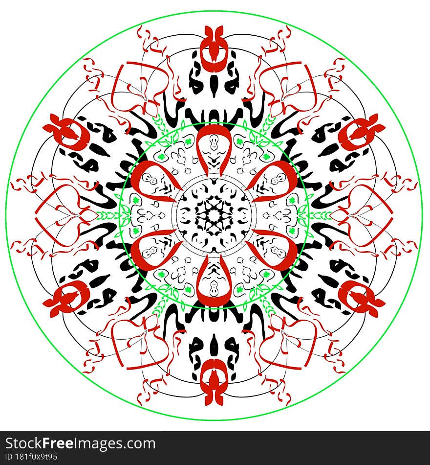 Mandala. Decorate The Drawing. Pattern Design.