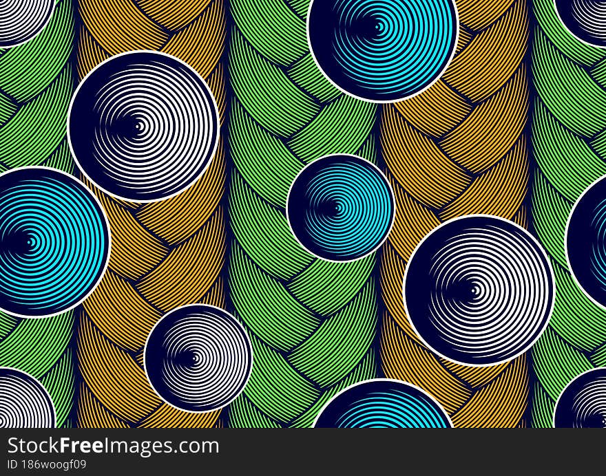 Circle africa on weave pattern vibrant colors, textile art, hand-draw line image and background, fashion artwork for Fabric print, clothes, scarf, shawl, carpet, kerchief, handkerchief. Circle africa on weave pattern vibrant colors, textile art, hand-draw line image and background, fashion artwork for Fabric print, clothes, scarf, shawl, carpet, kerchief, handkerchief