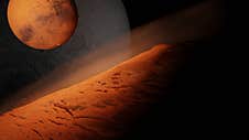 3d Render Sci-fi Outer Space Mars Planet Stock Image