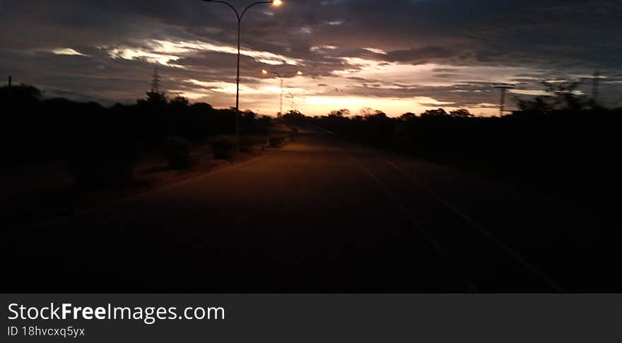 Evening Viwe In Maththala Road At 06.30 Pm