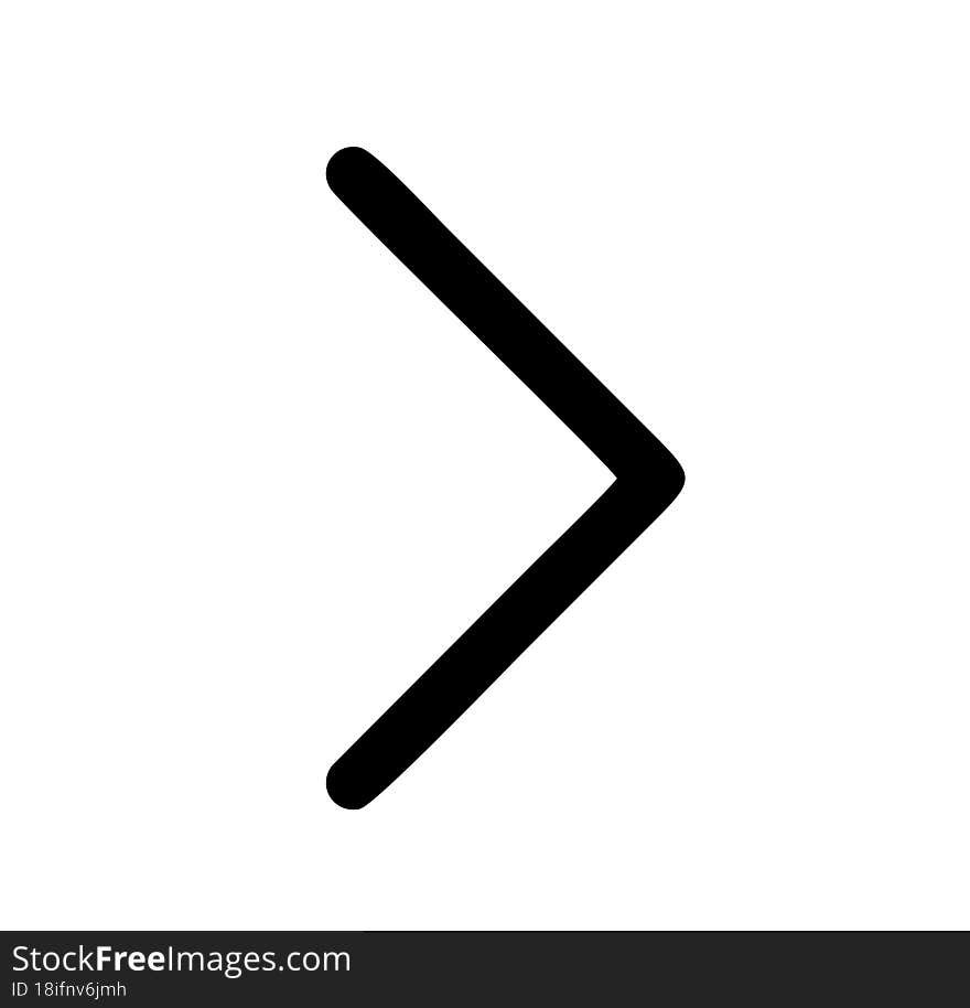 Arrow Icon  Illustration In Black On The White Background, Illustration Of Arrow Symbol In A White Backgrounda