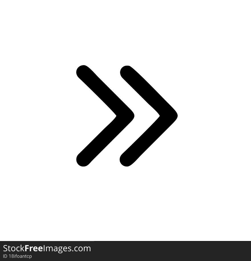 Arrow Icon  Illustration In Black On The White Background, Illustration Of Arrow Symbol In A White Background