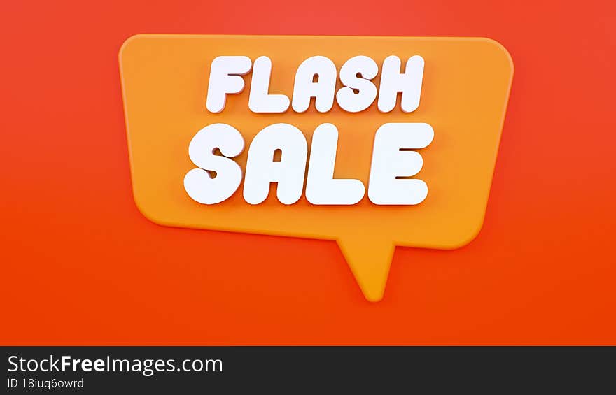 Flash Sale Speech For Promotion And Advertising