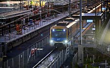 Merinda Station_early Evening...in Casey In The South Eastern Suburbs Royalty Free Stock Images