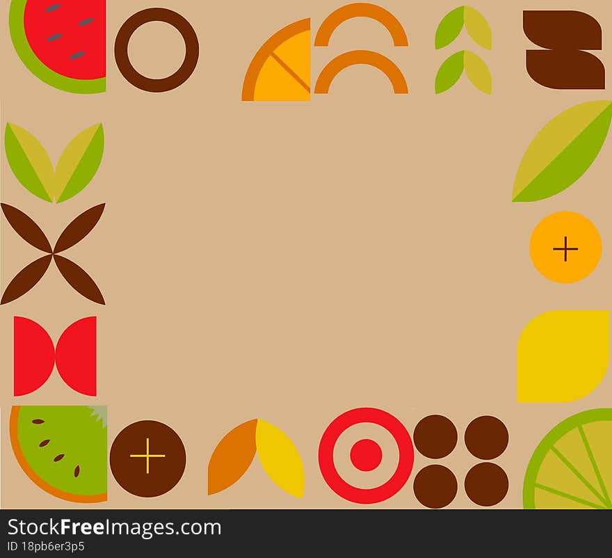 Nice autumn neo geo pattern design with place for text. Neo geo background can be used for packaging, cover, placard, poster, flyer, template and more. Nice autumn neo geo pattern design with place for text. Neo geo background can be used for packaging, cover, placard, poster, flyer, template and more