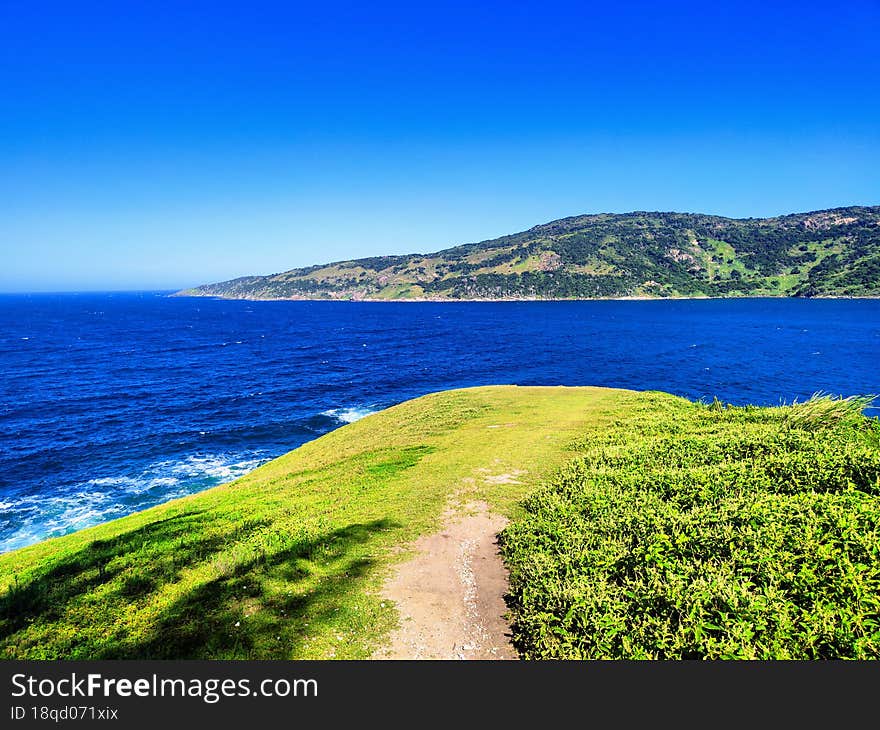 beautiful landscape on the trail