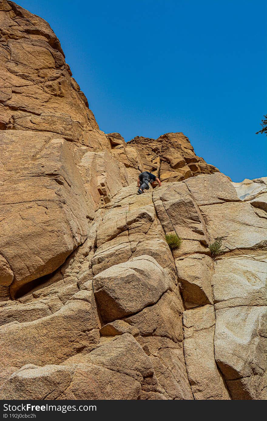 Sandy mountain in Jordan near Aqaba city