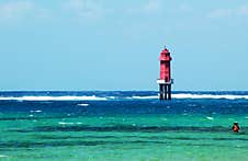 Fishing On Sanur Beach Royalty Free Stock Image