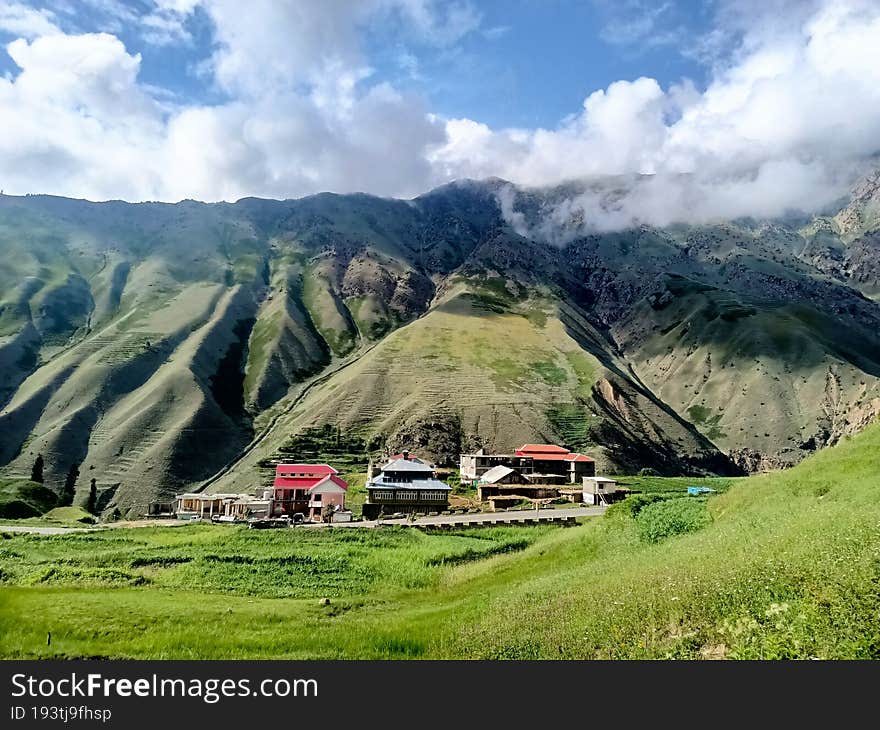 Landscape beautiful mountain And cloud on sky