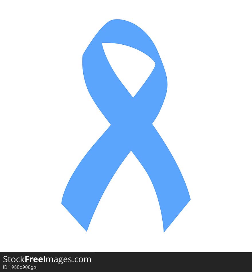 Blue Ribbon Symbol  of World Prostate Cancer Awareness Day