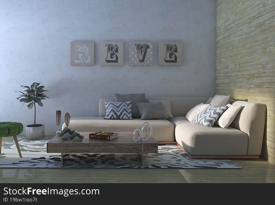 interior design, 3d images. display styles