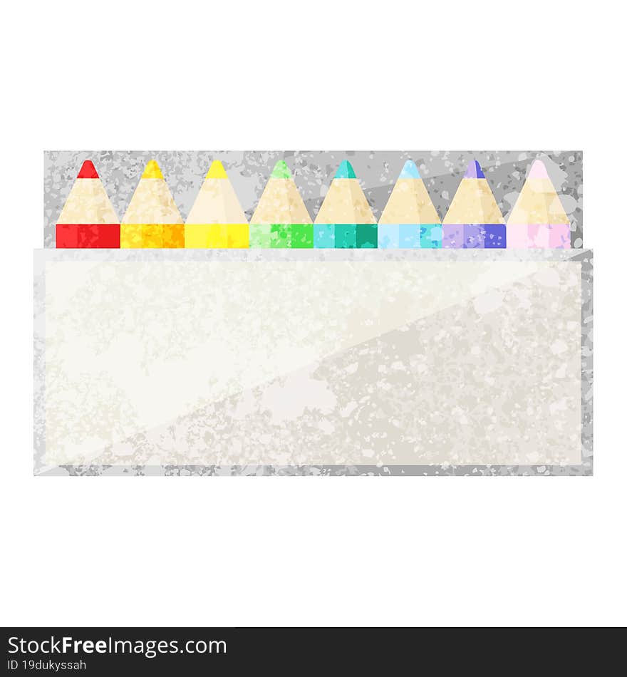 pack of coloring pencils graphic icon