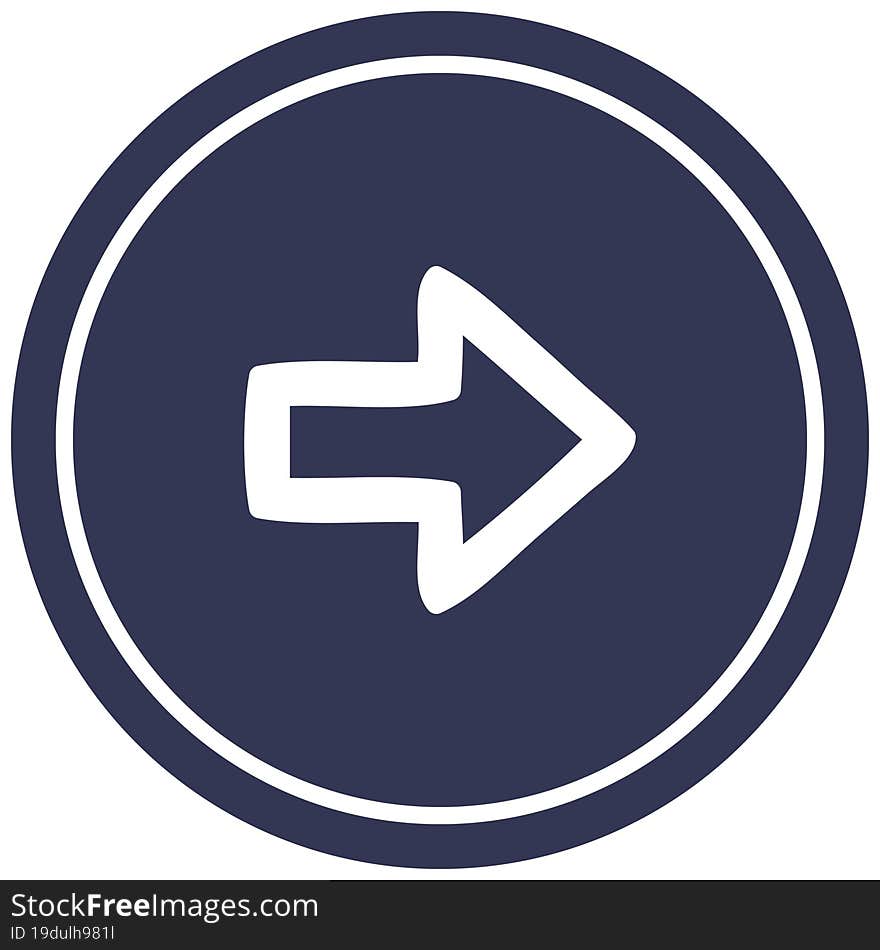 direction arrow circular icon