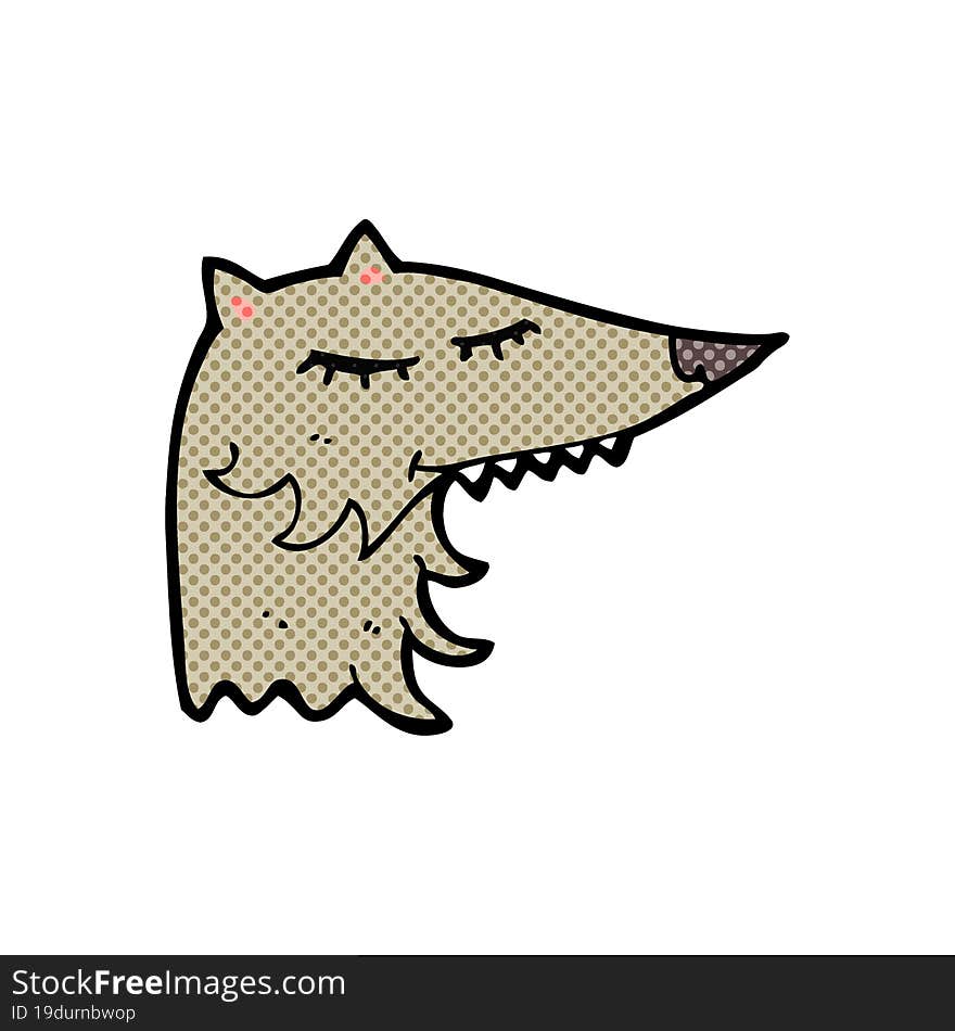 cartoon wolf