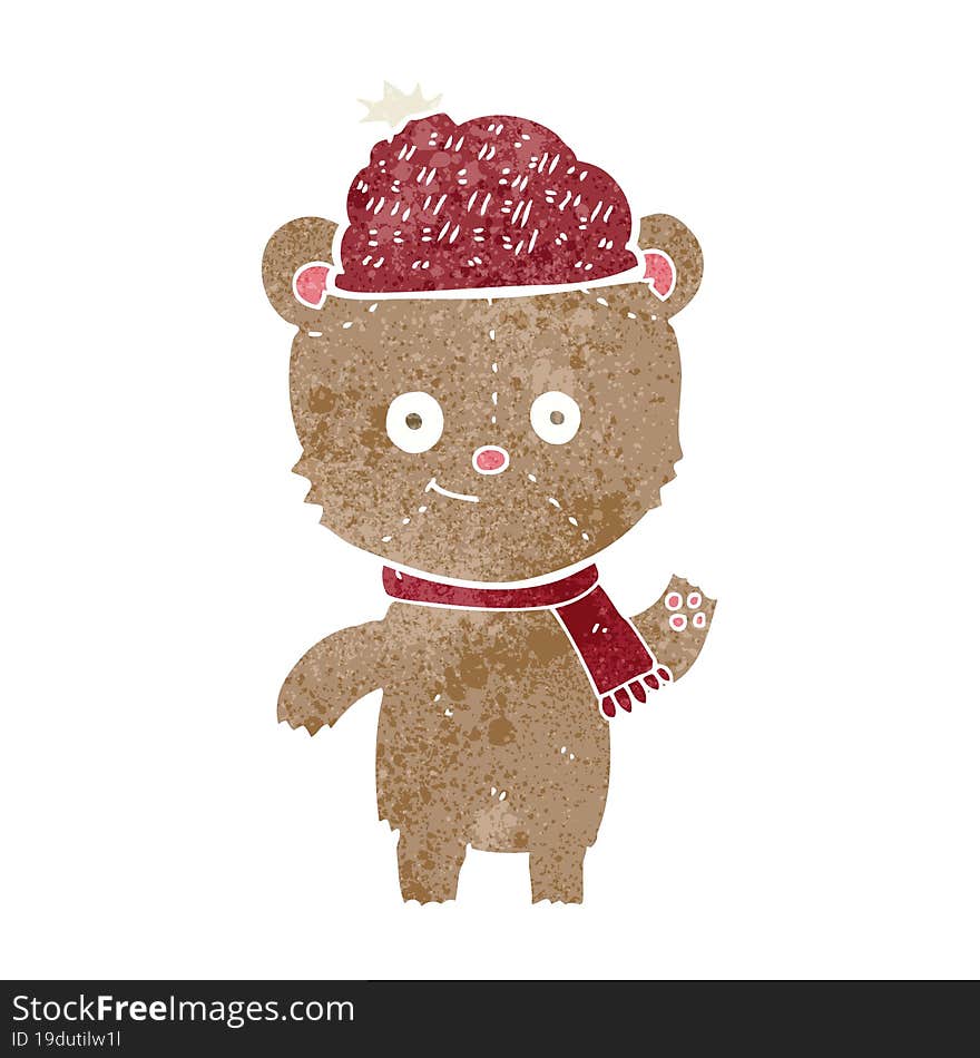 cartoon bear in hat