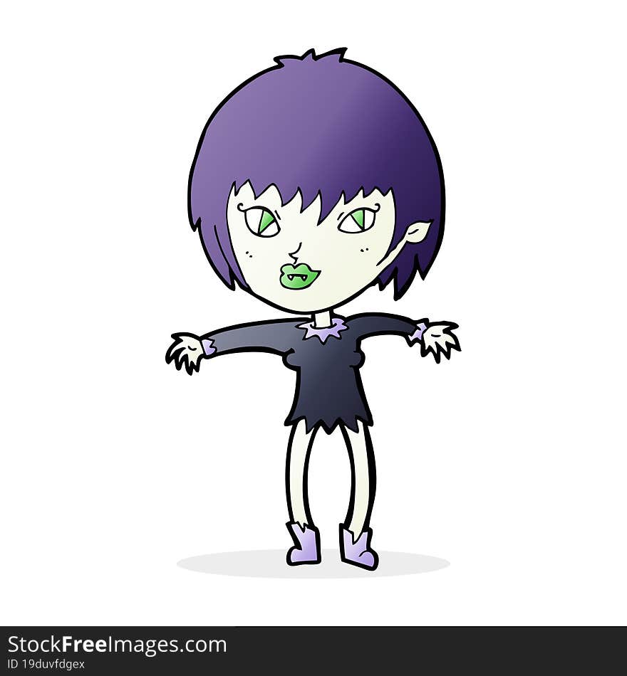 cartoon vampire girl