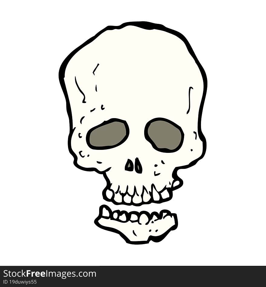 cartoon skull