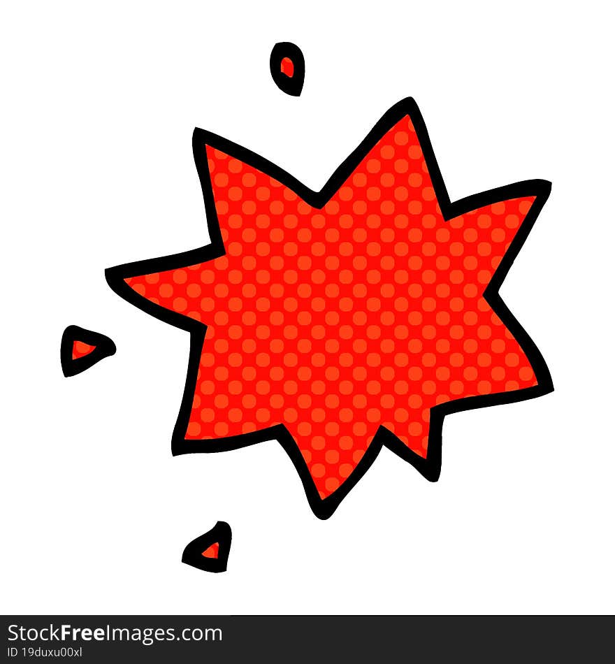 Cartoon Doodle Explosion Symbol