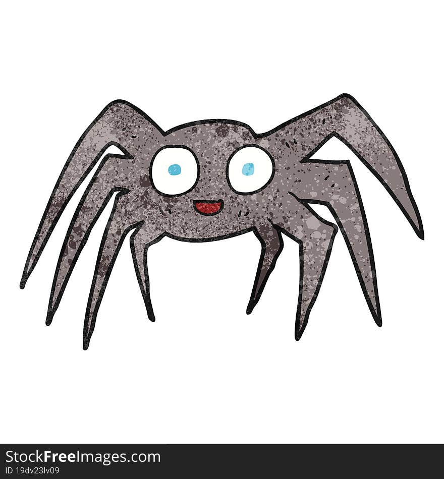 textured cartoon spider