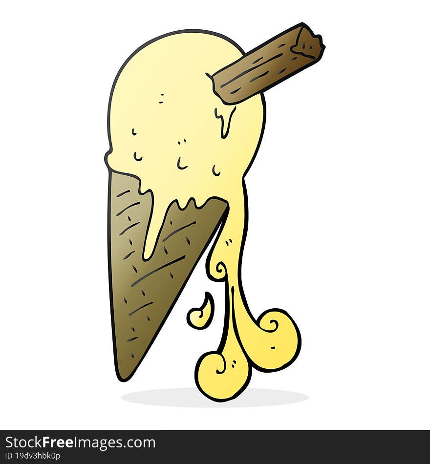 cartoon ice cream cone