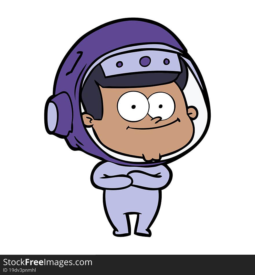 happy astronaut cartoon. happy astronaut cartoon