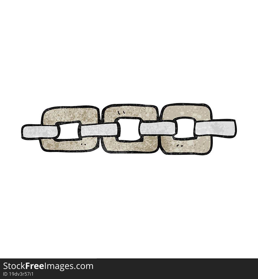 textured cartoon chain