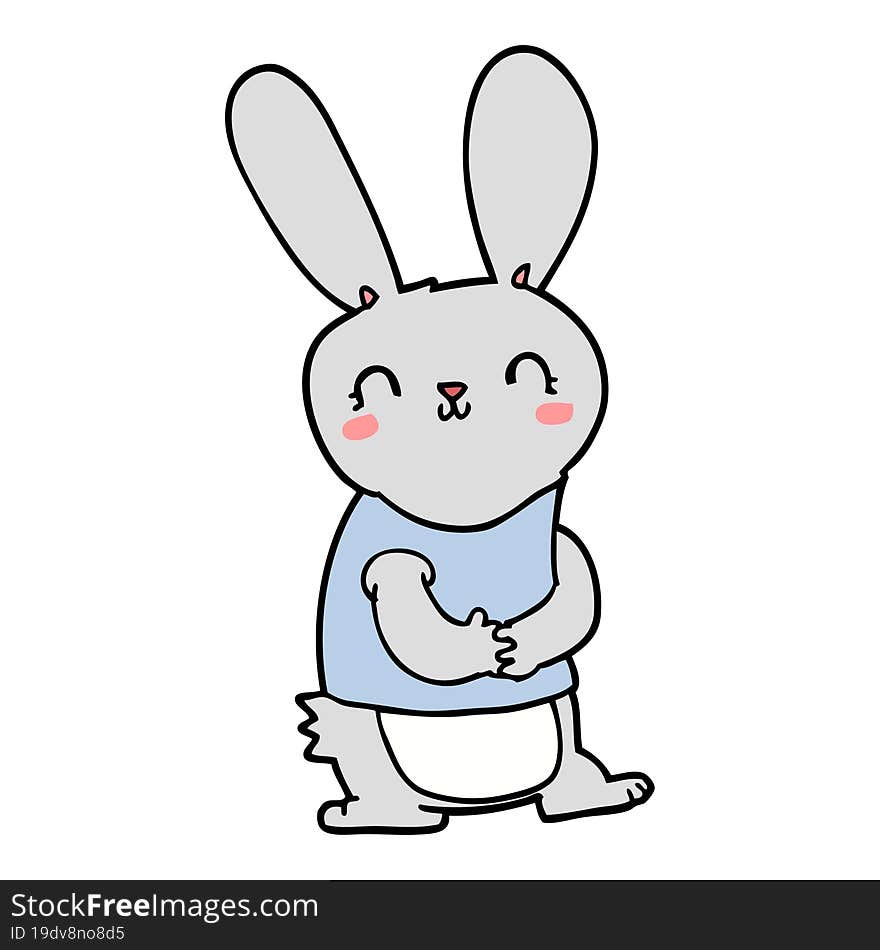 cute cartoon rabbit