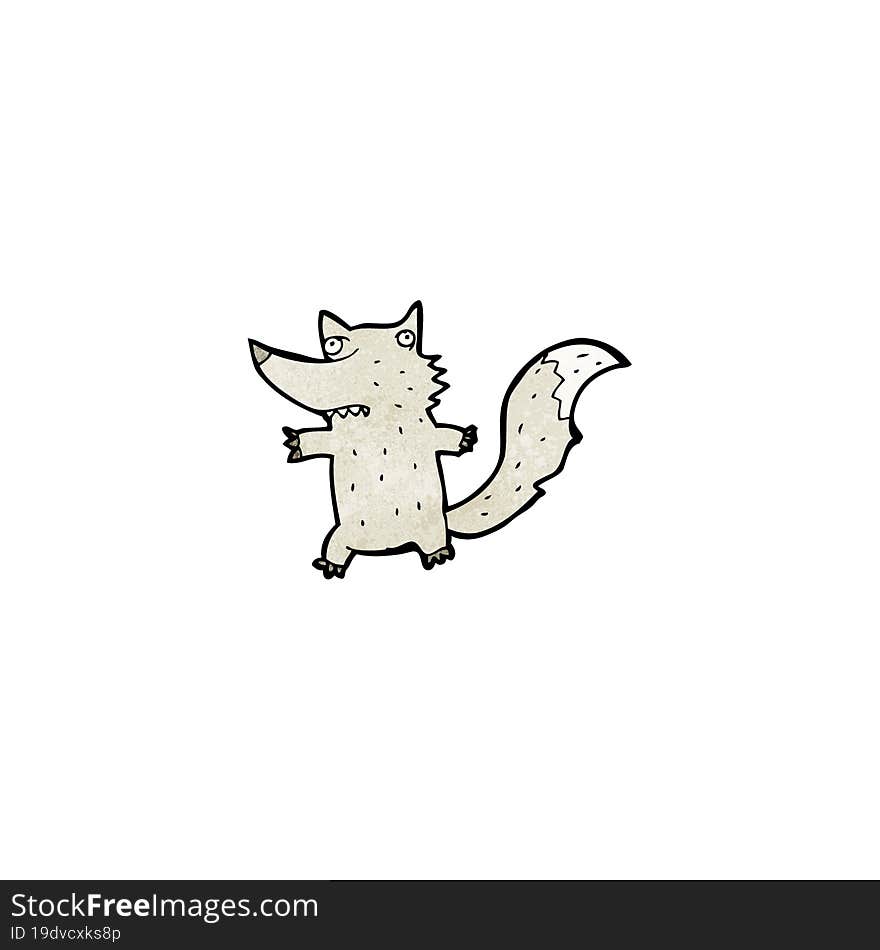 cartoon wolf