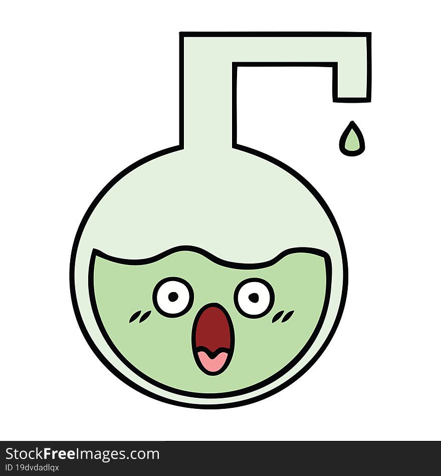 cute cartoon science experiment