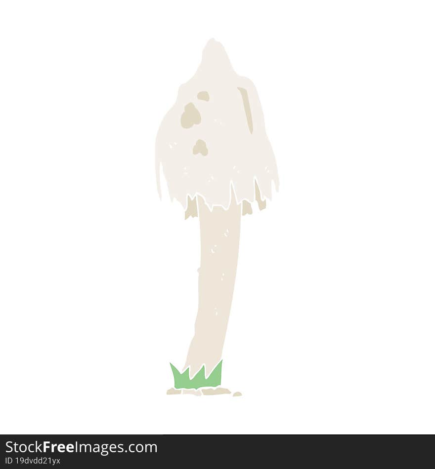 flat color illustration of mushroom. flat color illustration of mushroom