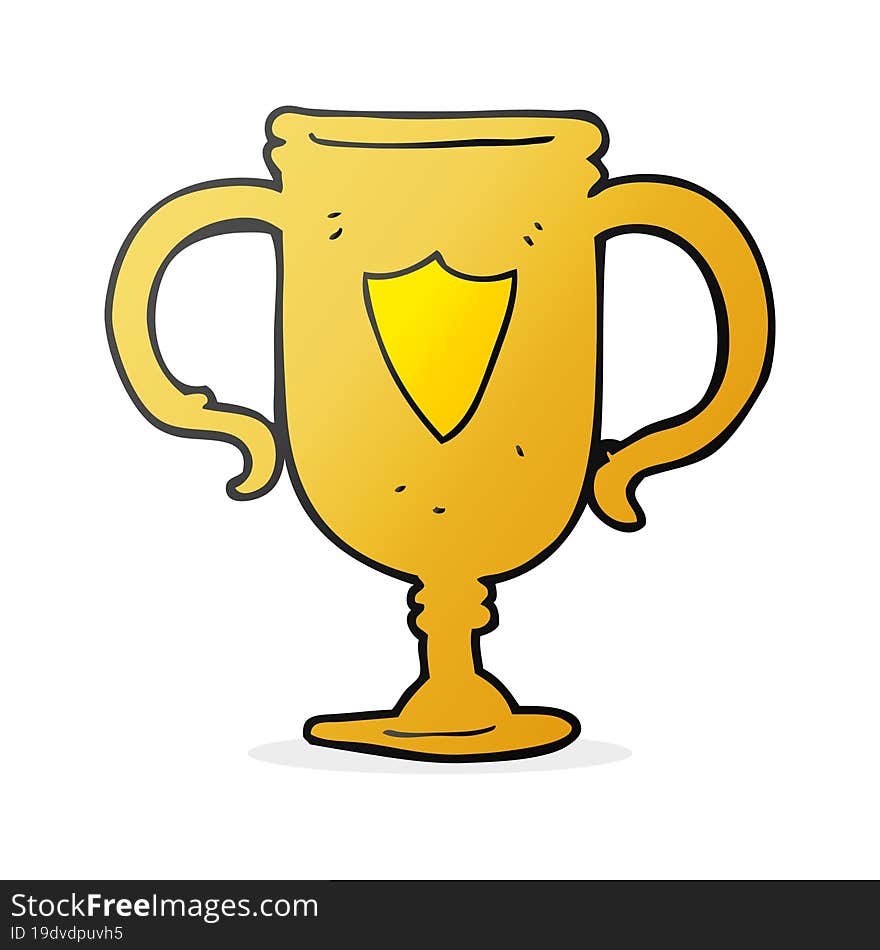 cartoon sports trophy