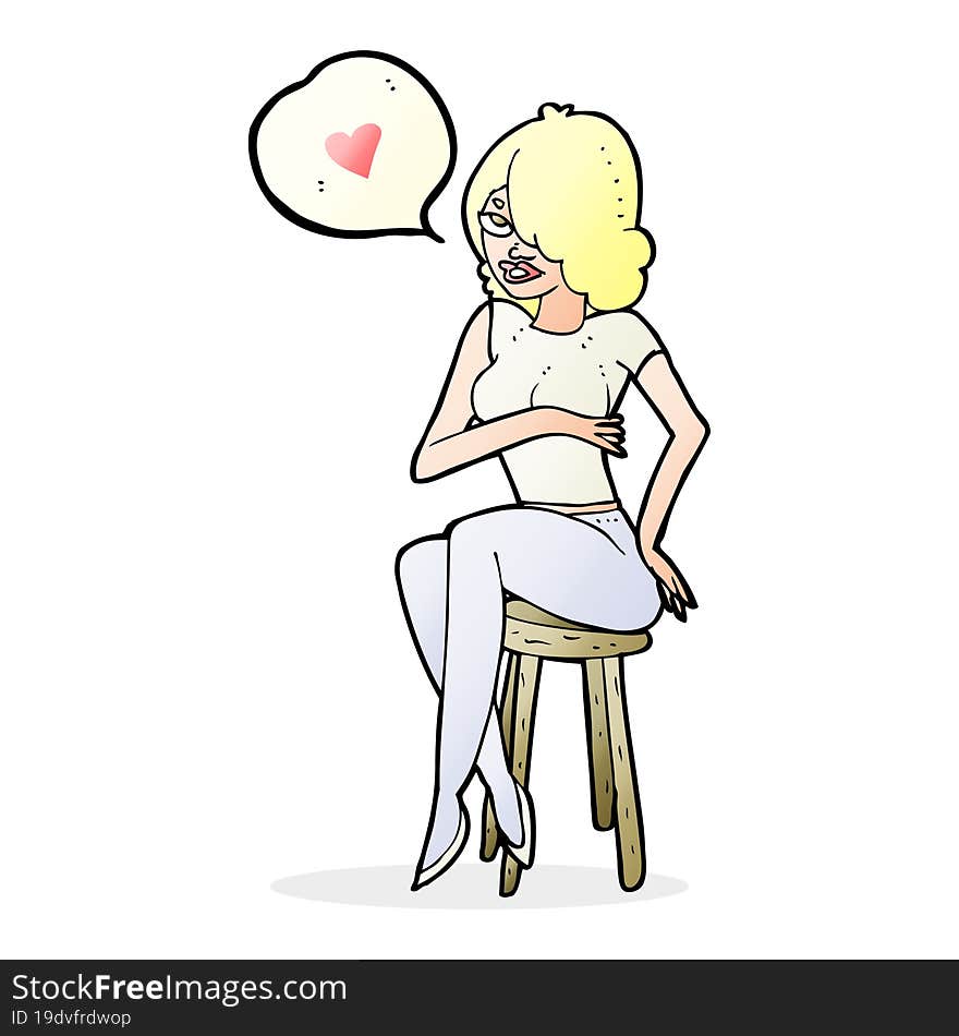 woman sitting on chair talking about love. woman sitting on chair talking about love