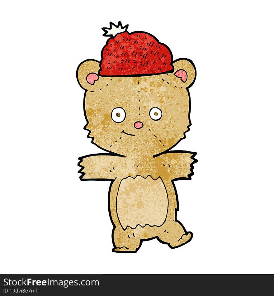 cartoon bear in hat