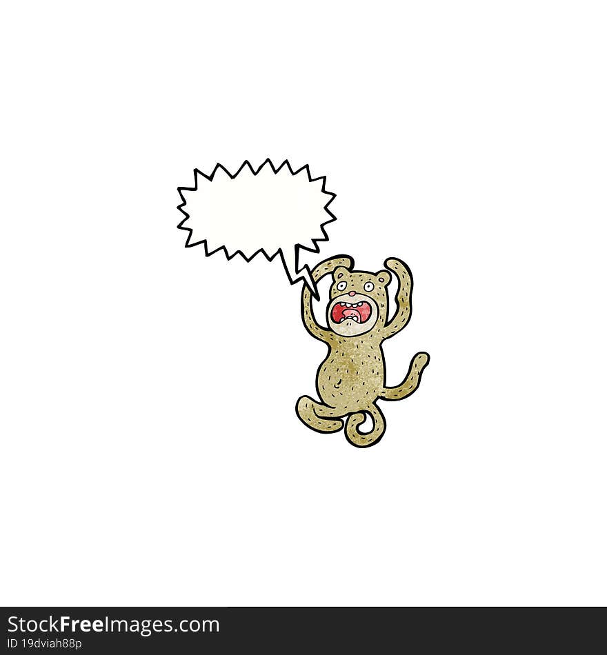 crazy cartoon monkey