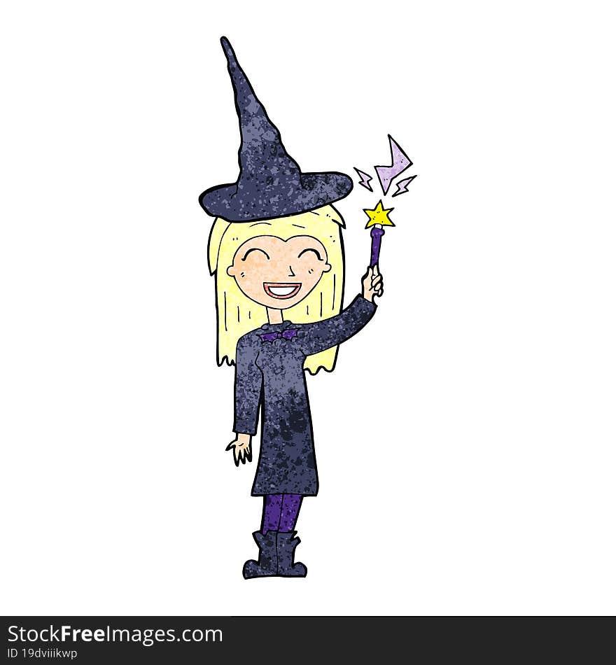 cartoon halloween witch