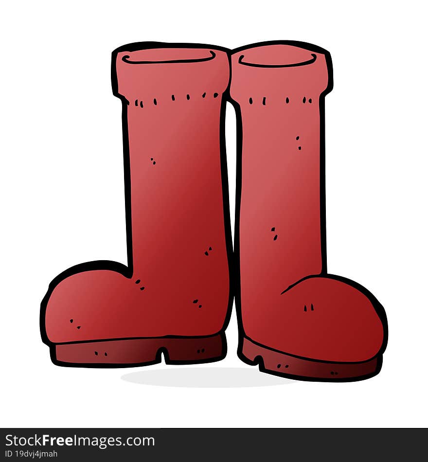 cartoon rubber boots