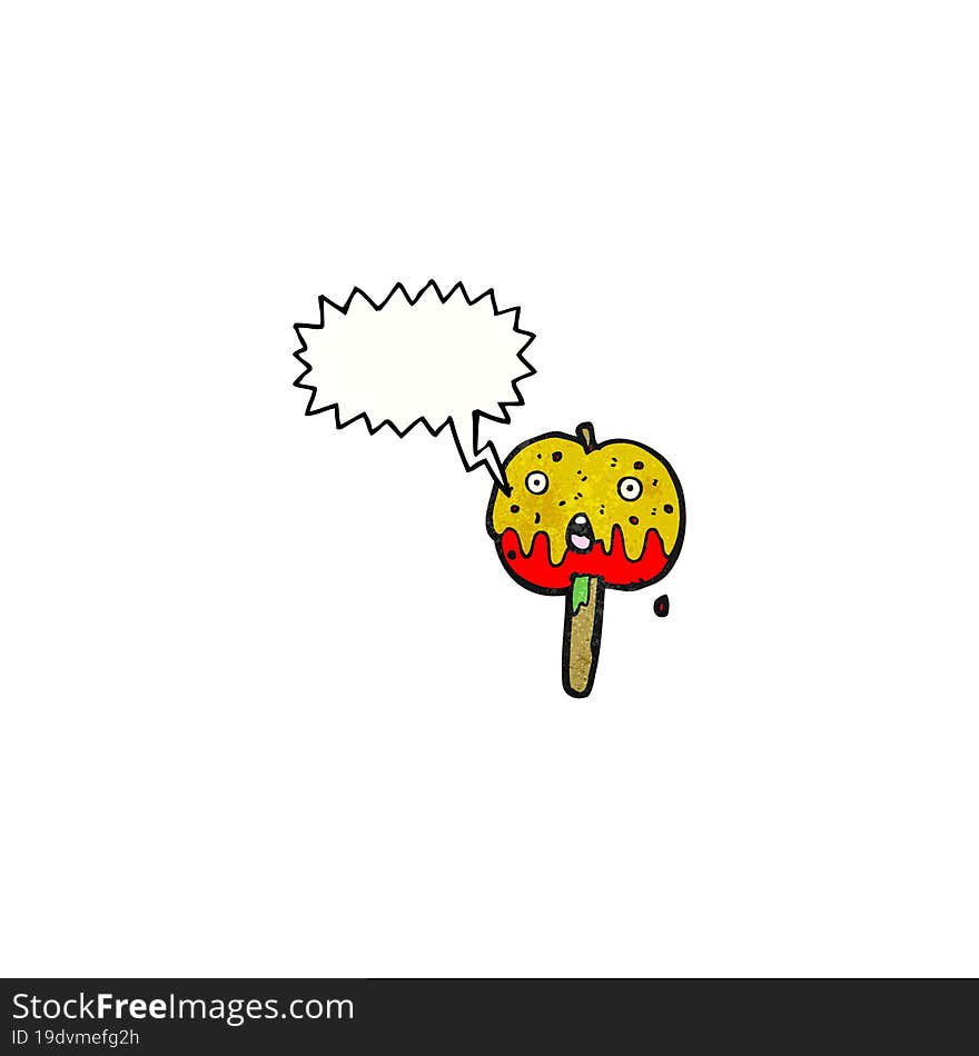 Toffee Apple Cartoon Character