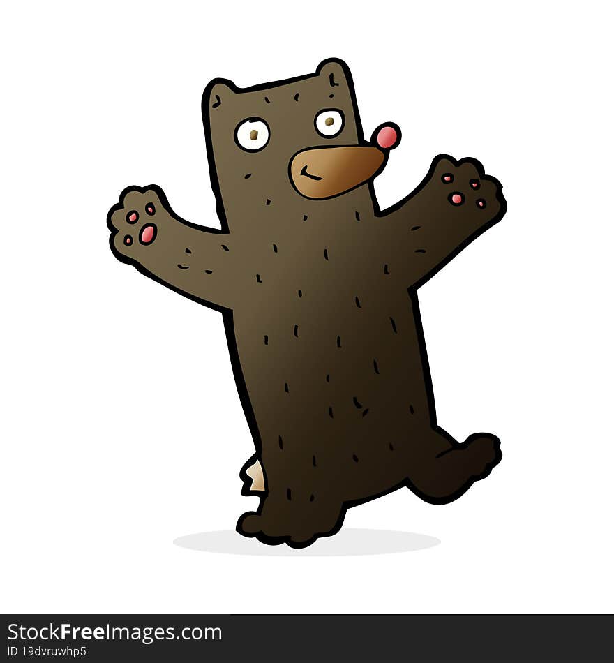 cartoon black bear