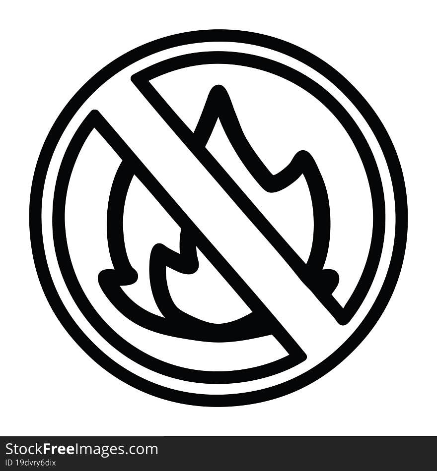 no flames icon