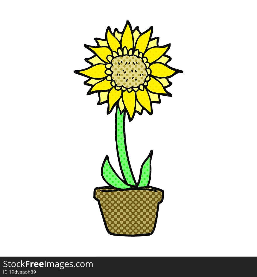 Cartoon Sunflower