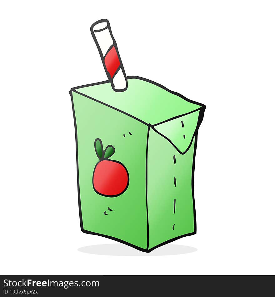 Cartoon Juice Box