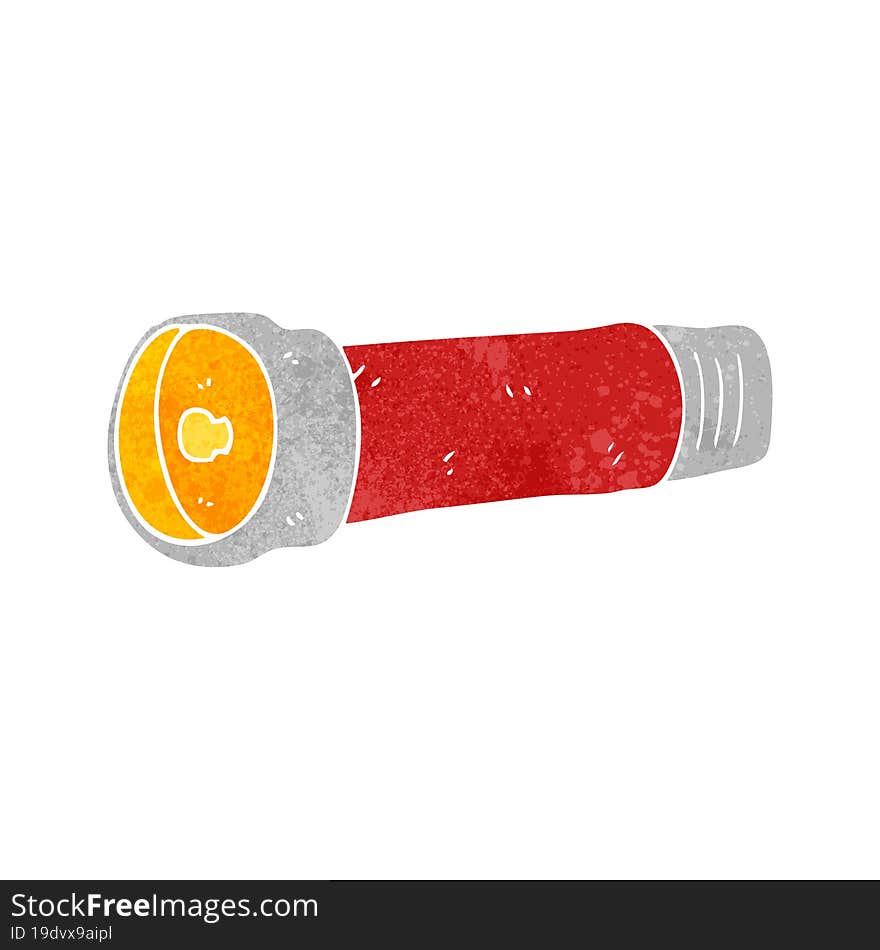 retro cartoon torch