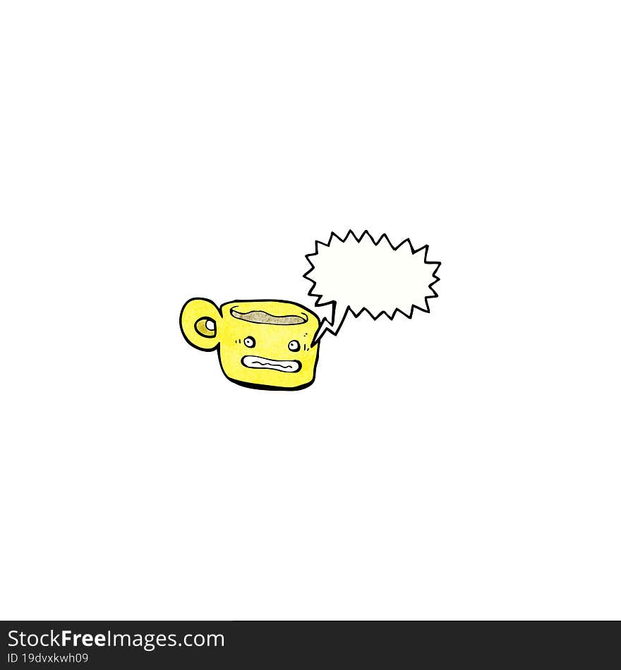 Coffee Cup Cartoon Character