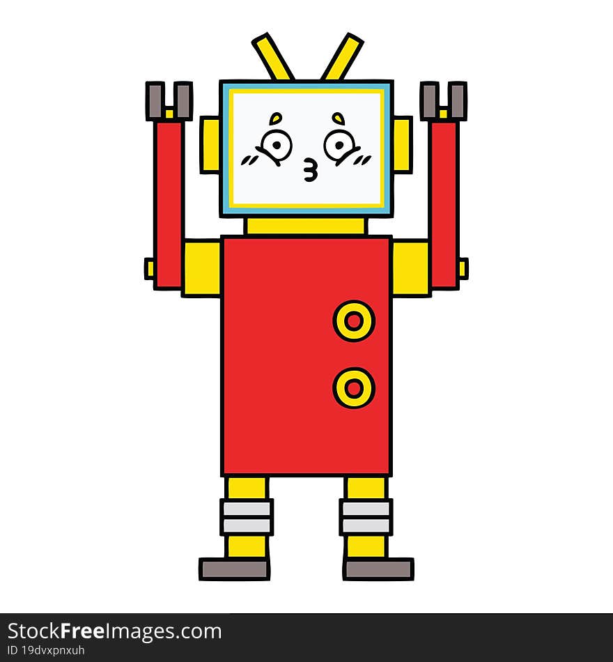 cute cartoon robot