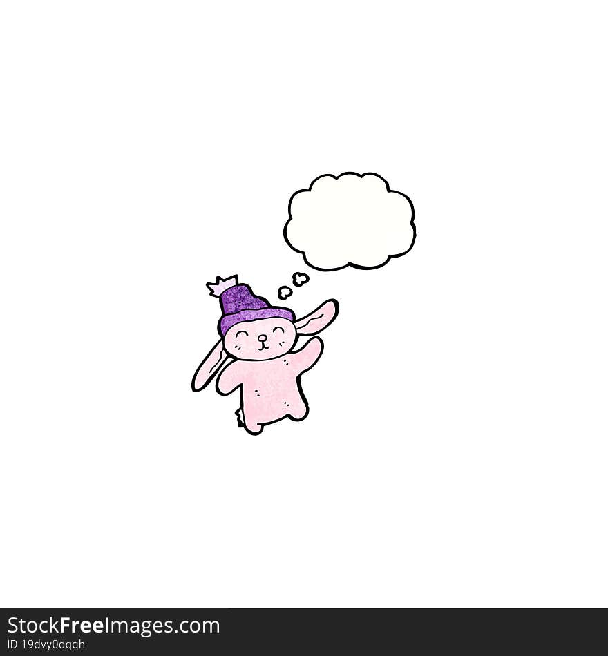 Dancing Pink Bunny Cartoon