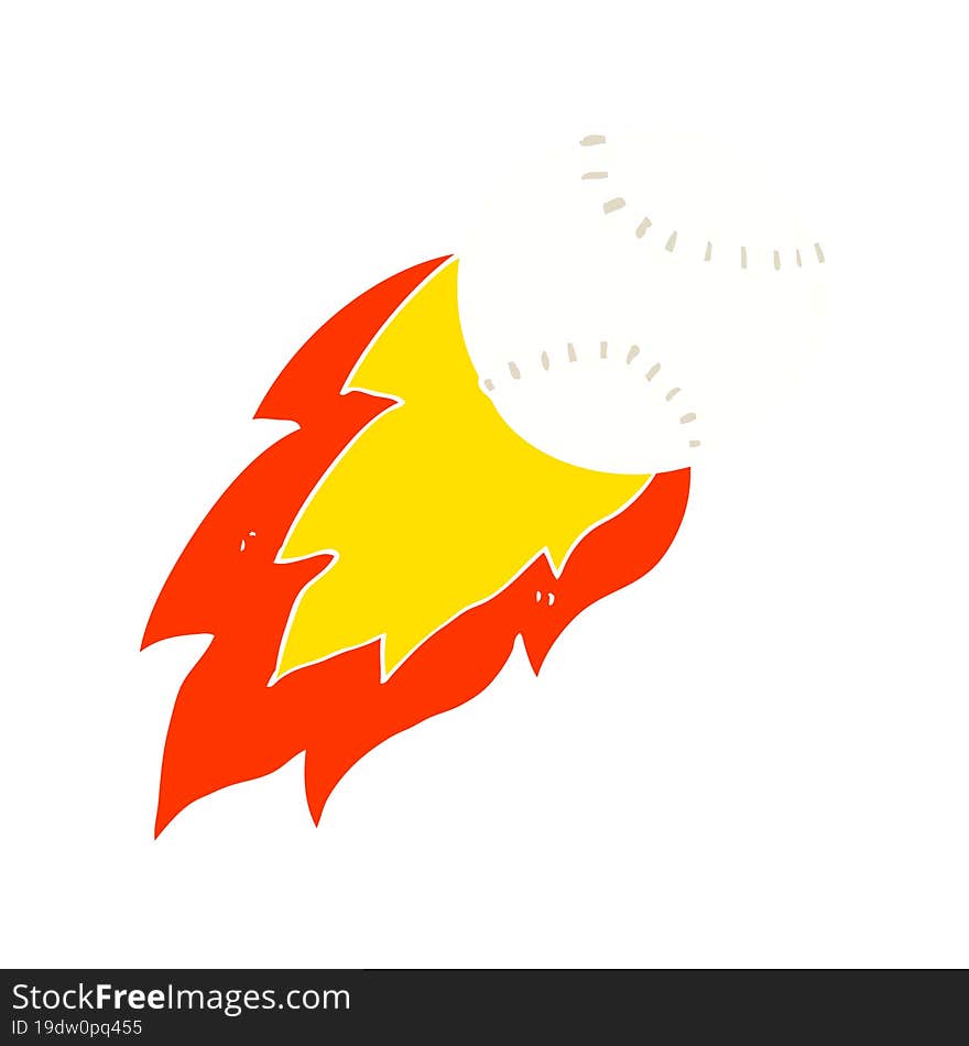 flat color illustration of a cartoon sports ball