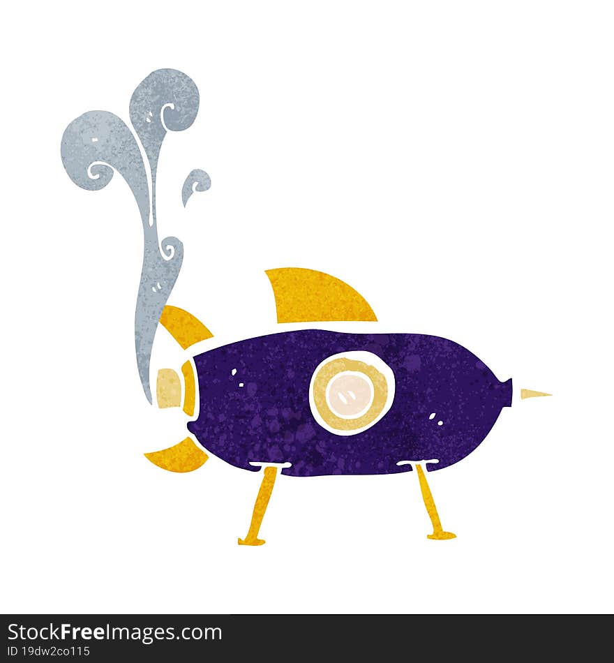 cartoon space rocket