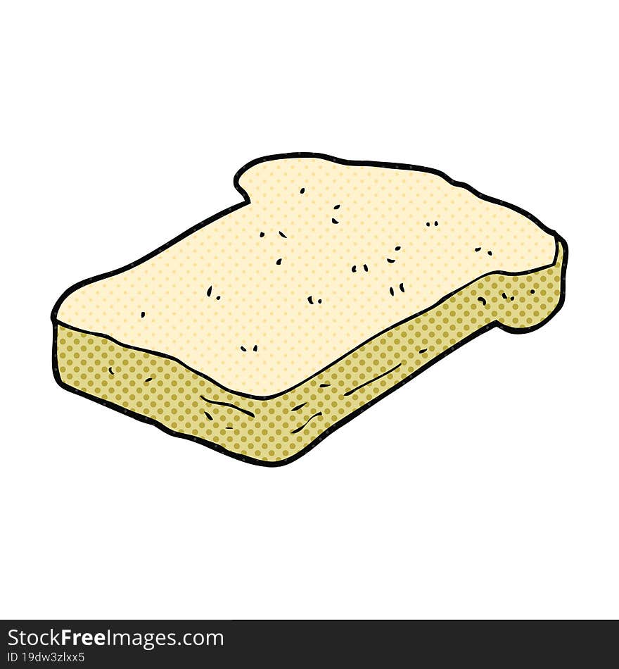 cartoon bread slice